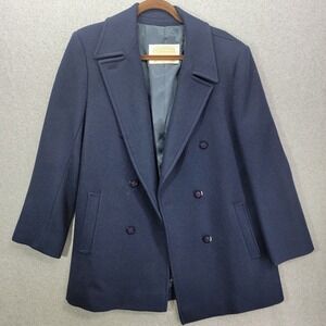 PENDLETON coat Womens 12 Virgin Wool Jacket Blazer  USA Made Vintage pea coat